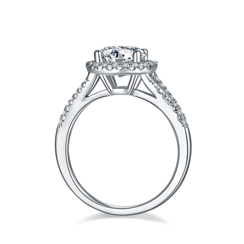 Polaris Halo Moissanite Ring
