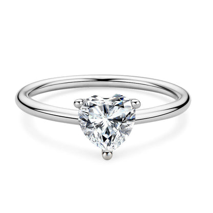 Polaris Heart Solitaire Ring