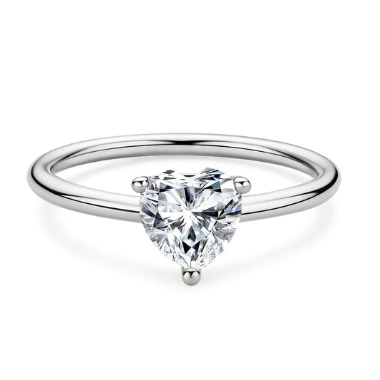 Polaris Heart Solitaire Ring