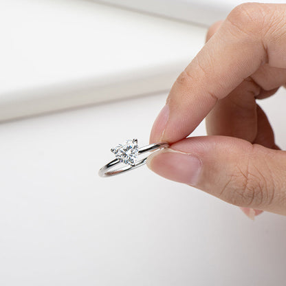 Polaris Heart Solitaire Ring