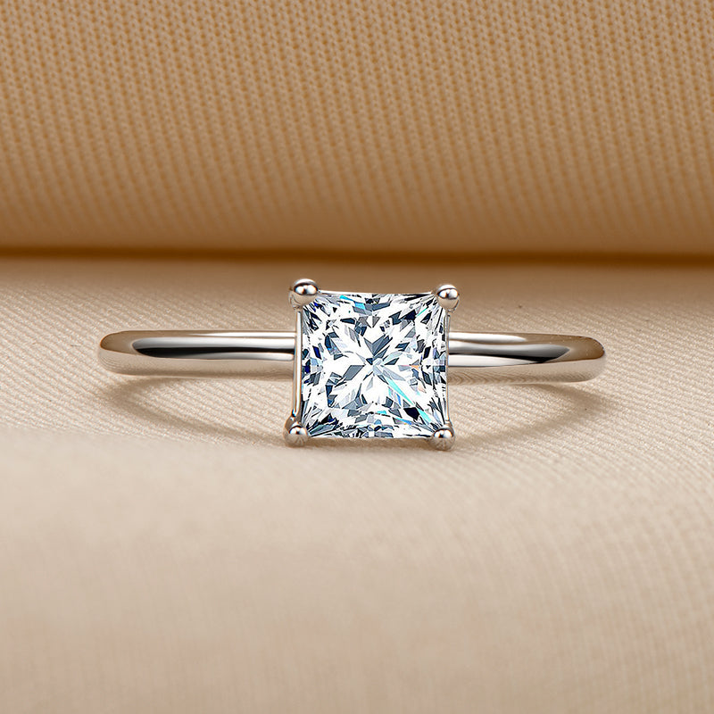 Polaris Princess Moissanite Ring