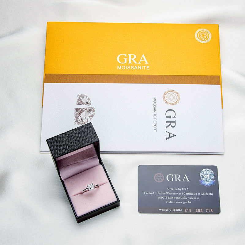 Polaris Princess Moissanite Ring