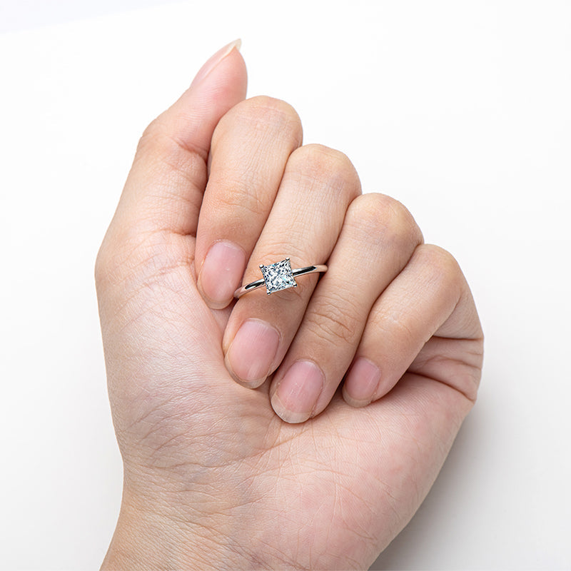 Polaris Princess Moissanite Ring