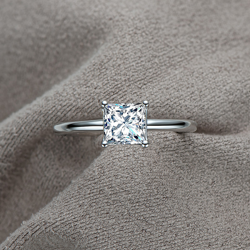 Polaris Princess Moissanite Ring