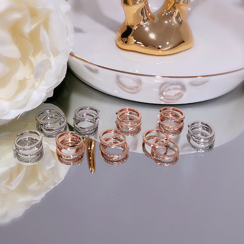 Polaris Diamond Hoop Earrings