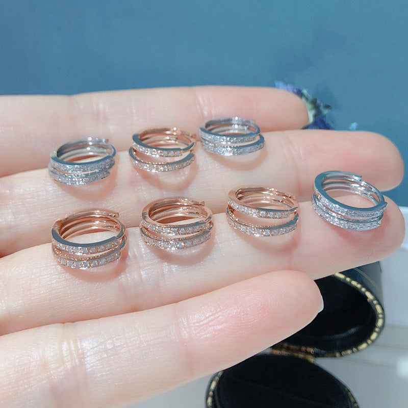 Polaris Diamond Hoop Earrings