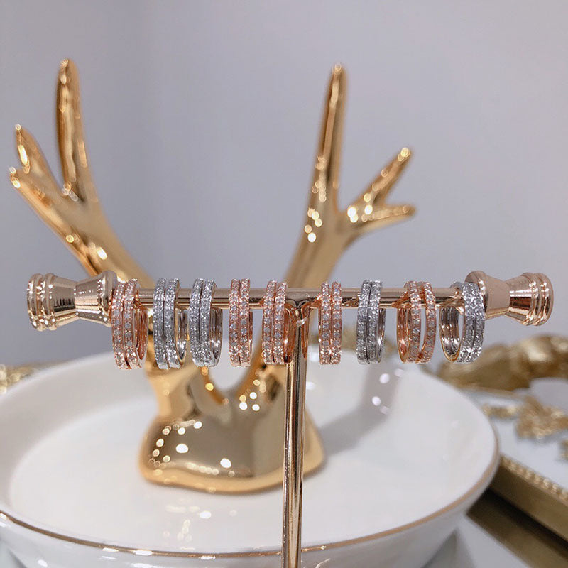 Polaris Diamond Hoop Earrings