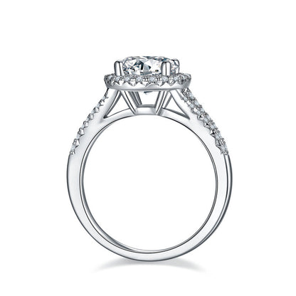 Polaris Halo Moissanite Ring