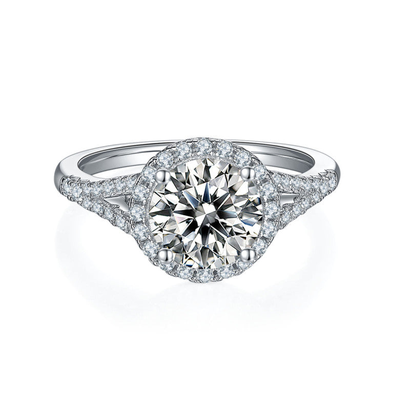 Polaris Halo Moissanite Ring