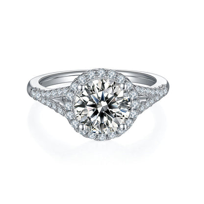 Polaris Halo Moissanite Ring
