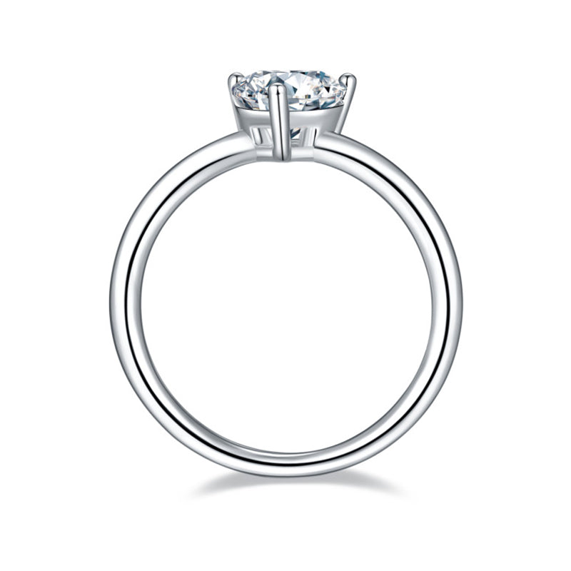 Polaris Heart Solitaire Ring