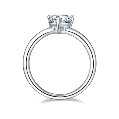 Polaris Heart Solitaire Ring