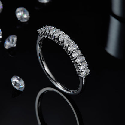 Meridian Oval Cut Moissanite Ring