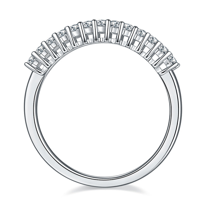 Meridian Emerald Cut Moissanite Ring