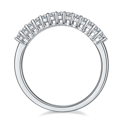 Meridian Emerald Cut Moissanite Ring
