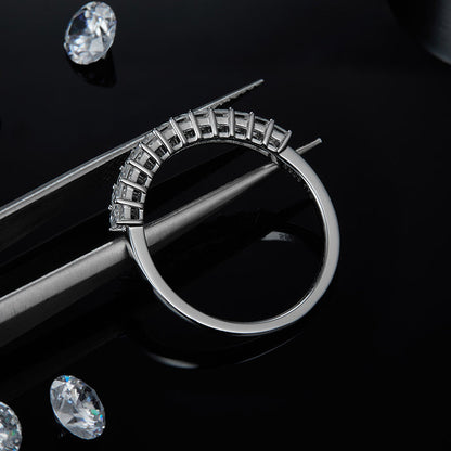 Meridian Princess Cut Moissanite Ring