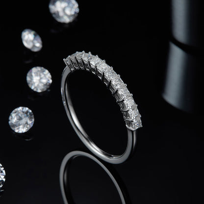 Meridian Princess Cut Moissanite Ring