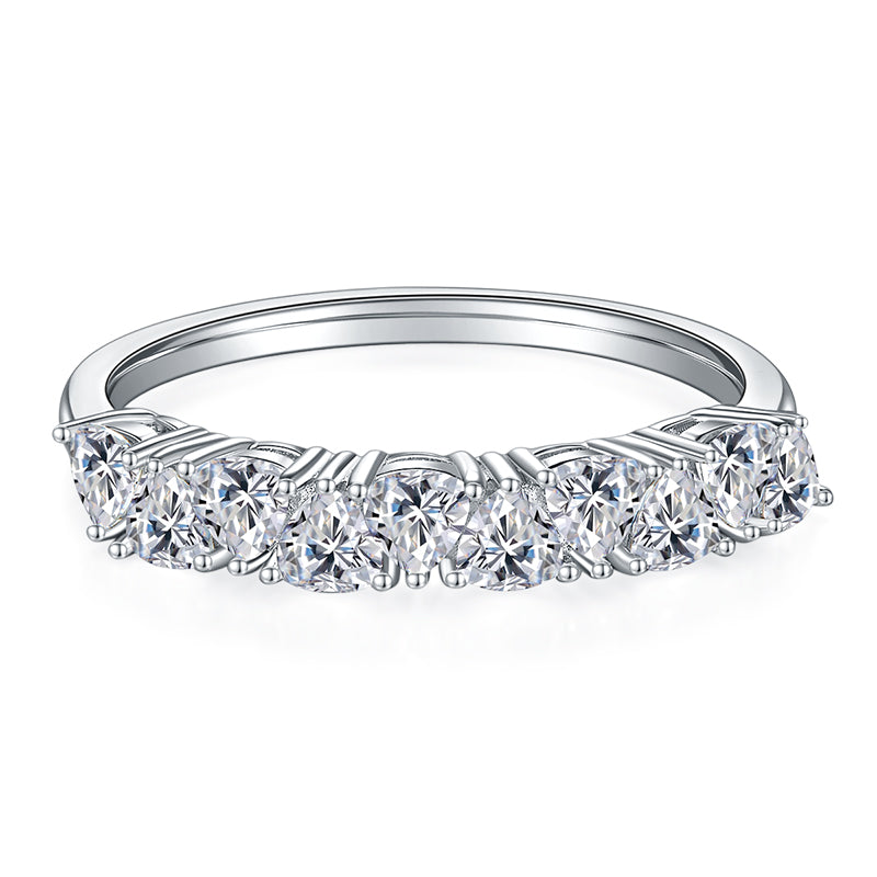 Meridian Trillion Cut Moissanite Ring