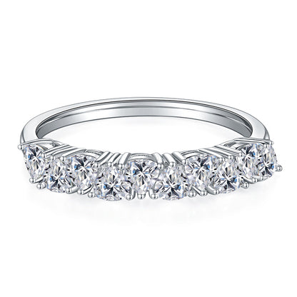 Meridian Trillion Cut Moissanite Ring