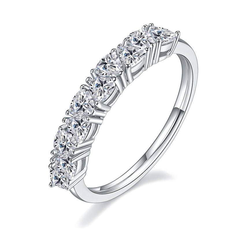 Meridian Trillion Cut Moissanite Ring