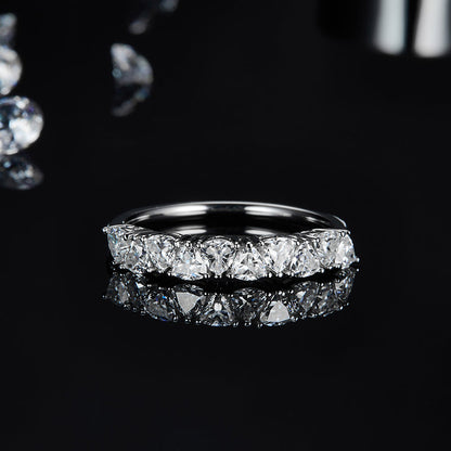 Meridian Trillion Cut Moissanite Ring