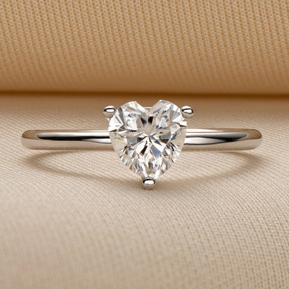 Polaris Heart Solitaire Ring