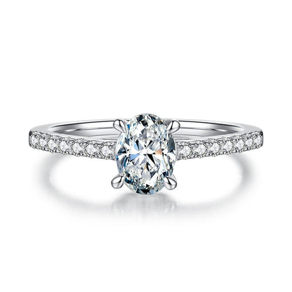 Polaris Oval Moissanite Ring