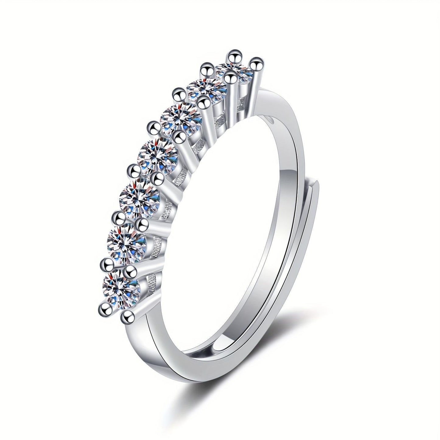 Sovereign™ 2.1CT Moissanite Eternity Ring  925 Silver.