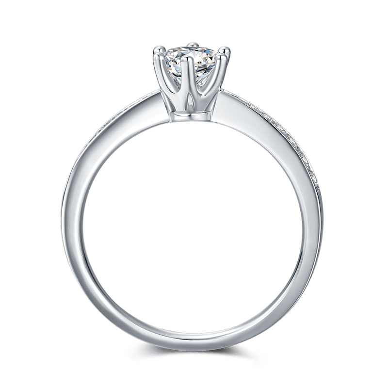 Polaris Round Moissanite Ring