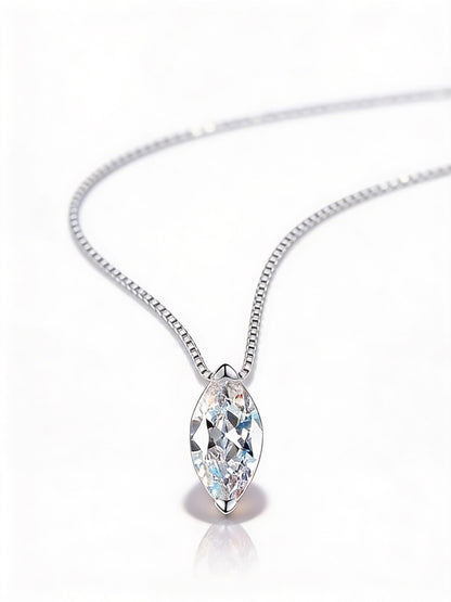 MERIDIN™ Meridian Oval Cut 1-Carat Moissanite Necklace in 925 Sterling Silver