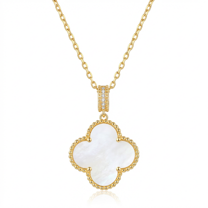 Aura Clover Inlay Necklace